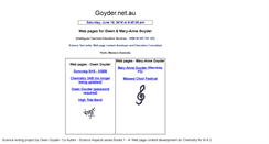 Desktop Screenshot of goyder.net.au